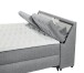 Boxbett >ATLANTIS 6< Liegefläche 180x200 cm, Bezug in grey - 185x102x240cm (BxHxT)
