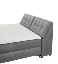 Boxbett >ATLANTIS 6< Liegefläche 180x200 cm, Bezug in dark grey - 185x102x240cm (BxHxT)