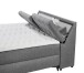 Boxbett >ATLANTIS 6< Liegefläche 180x200 cm, Bezug in dark grey - 185x102x240cm (BxHxT)