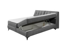 Boxbett >ATLANTIS 6< Liegefläche 180x200 cm, Bezug in anthrazit - 185x102x240cm (BxHxT)