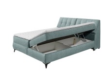 Boxbett >ATLANTIS 6< Liegefläche 180x200 cm, Bezug in mint - 185x102x240cm (BxHxT)