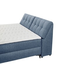 Boxbett >ATLANTIS 6< Liegefläche 180x200 cm, Bezug in blue - 185x102x240cm (BxHxT)