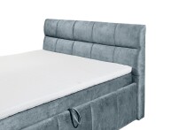 Boxbett >AVIDANO 6< 180x200 cm Liegefläche, Bezug in smoke blue - 203x123x213 (BxHxT)