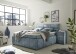Boxbett >AVIDANO 6< 180x200 cm Liegefläche, Bezug in smoke blue - 203x123x213 (BxHxT)