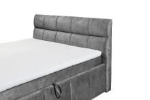 Boxbett >AVIDANO 6< 180x200 cm Liegefläche, Bezug in grey - 203x123x213cm (BxHxT)