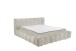 Polsterbett >BEXLEY 9Z< 180x200 cm Liegefläche, Bezug in taupe - 226x103x245cm (BxHxT)