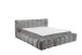 Polsterbett >BEXLEY 9Z< 180x200 cm Liegefläche, Bezug in grey - 226x103x245cm (BxHxT)