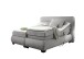Boxspringbett >EVOLUTION<  Liegefläche 180x200cm, Motorverstellung, schlamm - 210x122x220 (BxHxT)