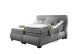 Boxspringbett >EVOLUTION< Liegefläche 180x200cm, mit Motor, dark grey - 210x122x220 (BxHxT)