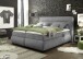 Boxspringbett >EVOLUTION< Liegefläche 180x200cm, mit Motor, dark grey - 210x122x220 (BxHxT)