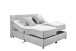 Boxbett >Mariborsko< Liegefläche 180x200 cm, Motor, Bezug silver - 202x112x210cm (BxHxT)