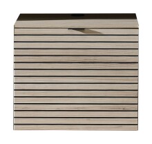 Wohnwand >Ina< (2-teilig) in Riva Eiche Dekor/Cashmere - 200x62x44 (BxHxT)