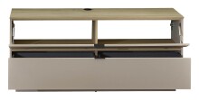 Wohnwand >Ina< (3-teilig) in Riva Eiche Dekor / Cashmere - 200x62x44 (BxHxT)
