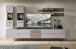 Wohnwand >Ina< (5-teilig) in Riva Eiche Dekor / Cashmere - 250x186x44 (BxHxT)