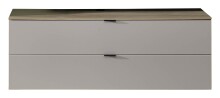 Wohnwand >Ina< (5-teilig) in Cashmere / Riva Eiche Dekor - 280x185x44cm (BxHxT)