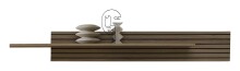 Wohnwand >Ina< (7-teilig) in Cashmere / Riva Eiche Dekor - 340x185x44cm (BxHxT)
