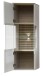 Wohnwand >Ina< (6-teilig) in Cashmere / Riva Eiche Dekor - 340x200x44cm (BxHxT)