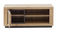 Wohnwand >Greno< (2-teilig) in Wildeiche, teilmassiv - 122x52x54cm (BxHxT)
