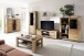 Wohnwand >Greno< (3-teilig) in Wildeiche, teilmassiv - 275x142x54cm (BxHxT)