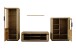 Wohnwand >Greno< (3-teilig) in Wildeiche, teilmassiv - 275x142x54cm (BxHxT)
