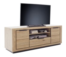 Wohnwand >Greno< (3-teilig) in Wildeiche - 367x200x54 (BxHxT)