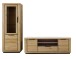 Wohnwand >Greno< (2-teilig) in Wildeiche - 255x200x54 (BxHxT)
