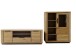 Wohnwand >Greno< (2-teilig) in Wildeiche - 295x142x54 (BxHxT)