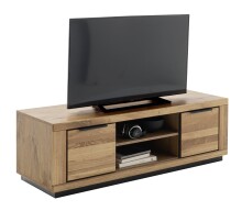 Wohnwand >Greno< (3-teilig) in Wildeiche - 347x200x54 (BxHxT)