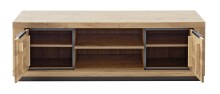 Wohnwand >Greno< (3-teilig) in Wildeiche - 347x200x54 (BxHxT)