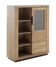 Wohnwand >Greno< (2-teilig) in Wildeiche - 275x142x54 (BxHxT)