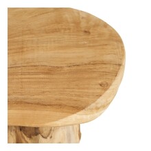 Beistelltisch >Palena< in braun, Teakholz - 40x45x40cm (BxHxT)