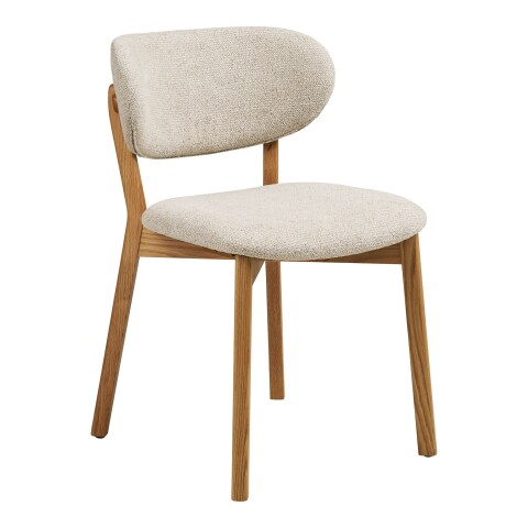 Esszimmerstuhl >Dunkirk< (2er-Set) in Natur / Beige - 52x82x59 (BxHxT)