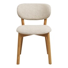 Esszimmerstuhl >Dunkirk< (2er-Set) in Natur / Beige - 52x82x59 (BxHxT)