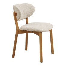 Esszimmerstuhl >Dunkirk< (2er-Set) in Natur / Beige - 52x82x59 (BxHxT)