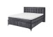 Boxspringbett >Oregon< Liegefläche 180x200 cm. H3/H4, anthrazit - 200x121x210 (BxHxT)