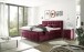 Boxspringbett >Oregon< Liegefläche 180x200 cm, H3/H4, in rot - 200x121x210cm (BxHxT)