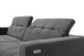 Polstergarnitur >Luddi< Sitz + Kopfteilverstellung, dunkelgrau - 286x80x203cm (BxHxT)