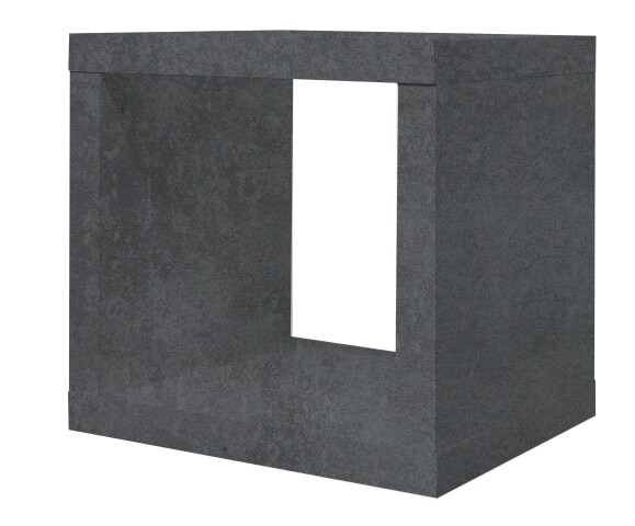 Regalwürfel >Mix< in graphit Dekor - 26x26x22cm (BxHxT)
