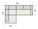 Polstergarnitur >Donaugh< 5 verstellbare Kopfteile, in blau-schwarz - 323x76x231 (BxHxT)