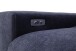 Polstergarnitur >Donaugh<  inkl. aller Funktionen, blau-schwarz - 323x76x231 (BxHxT)
