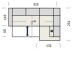 Polstergarnitur >Donaugh< inkl. aller Funktionen, in silbergrau - 323x76x231 (BxHxT)
