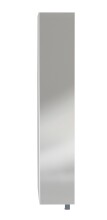 Schuhschrank >Woody< drehbar, 5 Fächer, in weiss / Spiegel - 34x190x27 (BxHxT)