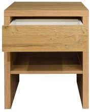 Nachtkommode >Five< Beistelltisch, 1 Schublade, Eiche sanremo hell - 44x52x36 (BxHxT)