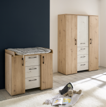 Babymöbel-Set >Micha< (2-teilig) in asteiche /...