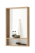 Badspiegel >Coco< in Asteiche Dekor / Spiegel, Holzwerkstoff - 52x85x11 (BxHxT)