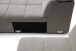 Polstergarnitur >Belan< Sitztiefen + Kopfteilverstellung, anthrazit - 288x80x176cm (BxHxT)
