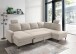 Wohnlandschaft >Pris< U-Form, Funktionenn, cord beige - 153x305x75x200 (LxBxHxT)