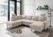 Wohnlandschaft >Pris< U-Form, Funktionen, cord beige - 153x305x75x200 (LxBxHxT)