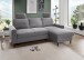 Ecksofa >Pris< Schlaffunktion, Stauraum, dunkelgrau - 234x88x147 (BxHxT)