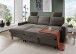 Ecksofa >Pris< Schlaffunktion, Stauraum, anthrazit - 234x88x147 (BxHxT)